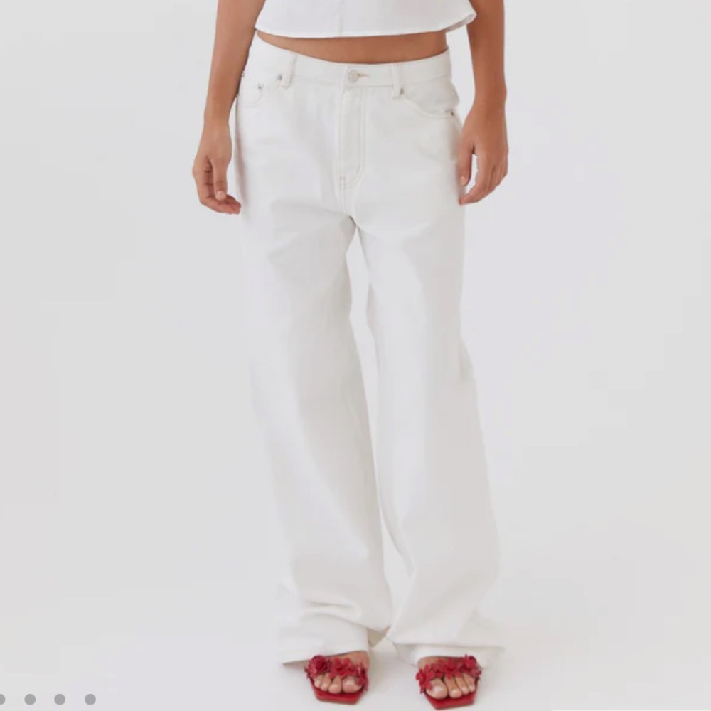 Peppermayo Exclusive - Keanna Low Rise Denim Jeans - Ivory